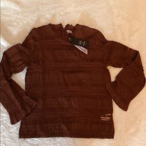 ByTimo lace scrunch shirt medium